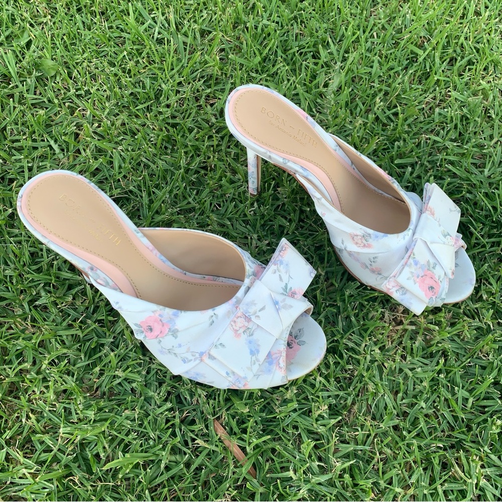Antonio Melani x Born on Fifth Arden Floral Bow Dress Sandals - Picture 11 of 16